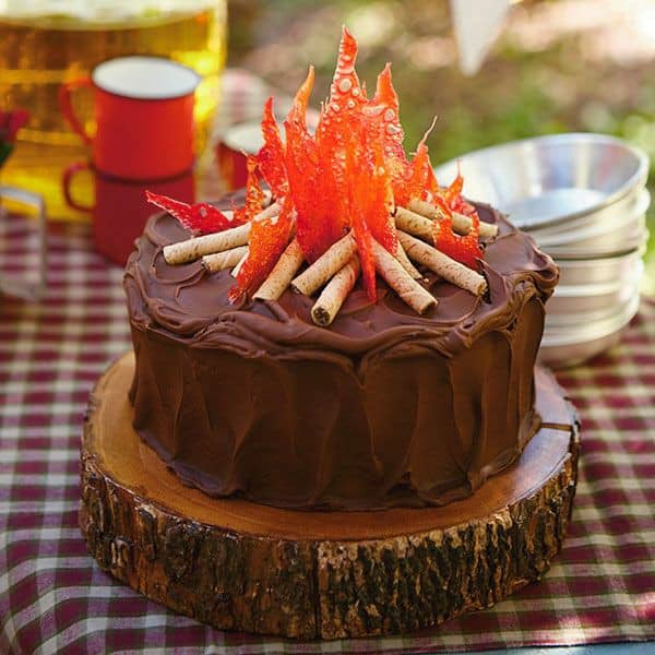 Have your favourite baker make you a camping cake and maybe even some matching cupcakes, they look great when the candles are lit!