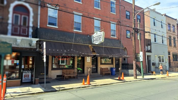 A stroll along South Ninth Street, Philadelphia. Pictured: Sarcones Bakery.