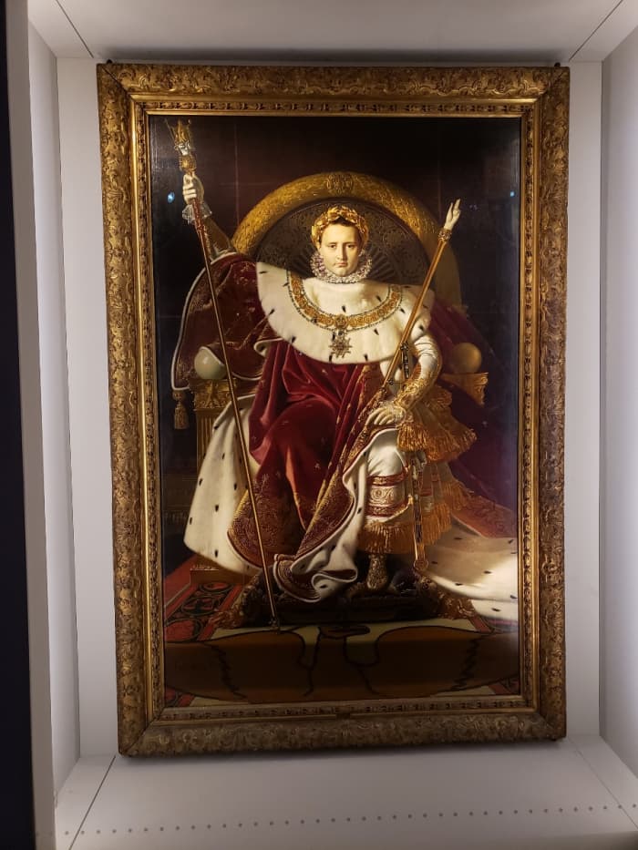 An 1806 Original Painting of Emperor Napoleon Bonaparte. He Did Not Approve of it and it was Found In A Warehouse Years Later.