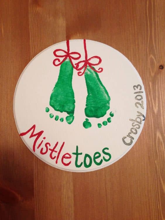 50+ DIY Christmas Footprint Crafts for Kids That are Too Stinkin Cute ...