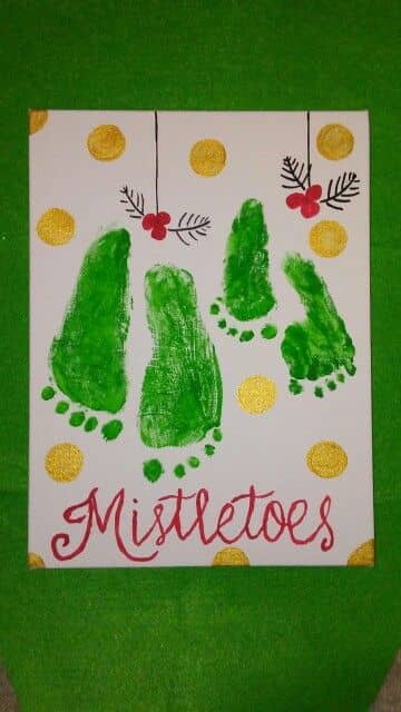 50+ DIY Christmas Footprint Crafts for Kids That are Too Stinkin Cute ...