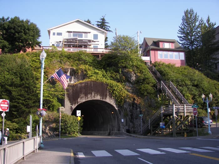 Water Street Tunnel in Ketchikan, Alaska.