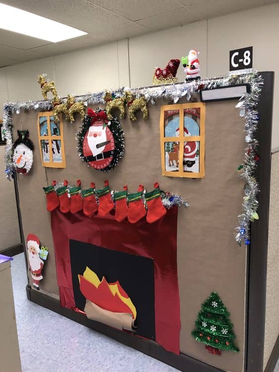 50+ Easy DIY Cubicle Christmas Decorations to Decorate Like a Boss ...