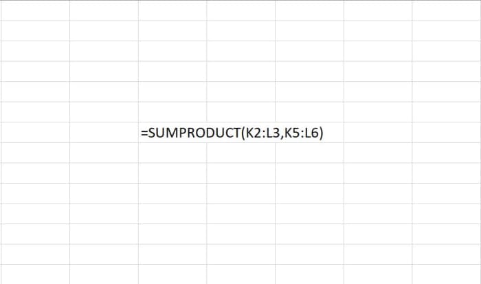 The SUMPRODUCT function of Excel can multiply and sum up to 255 times with data from two arrays (ranges). This function is common for its use in optimization problems.