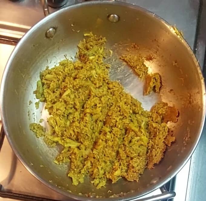 Mash this mixture well with a masher. Check for large chunks and pieces; mash it well and switch off the flame.
