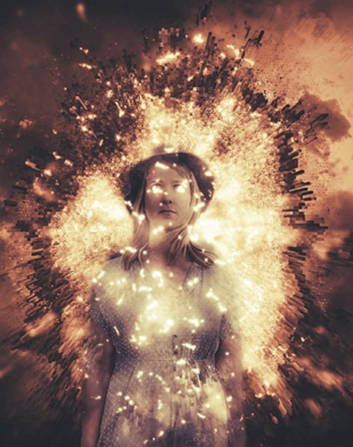 conceptualizing Andra as an ethereal cerebral consciousness not emerging from but existing within an intersteller multiversal four-dimensional spacetime continuum wormhole.