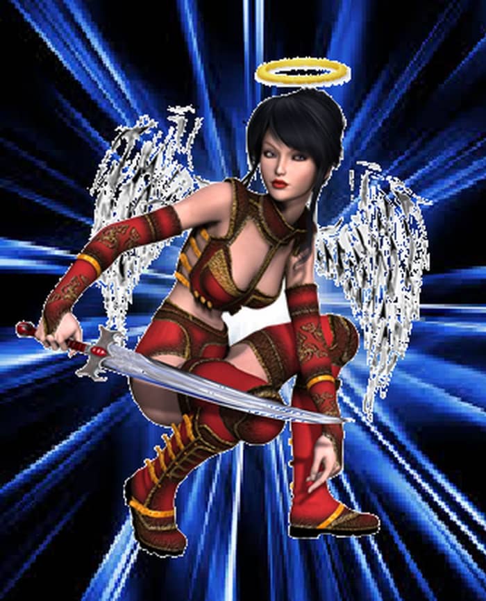 Is The Lady Ariel the prophesized "Angel with a sword?" An Amazon warrior queen? Protector of the World? Or all that and more?