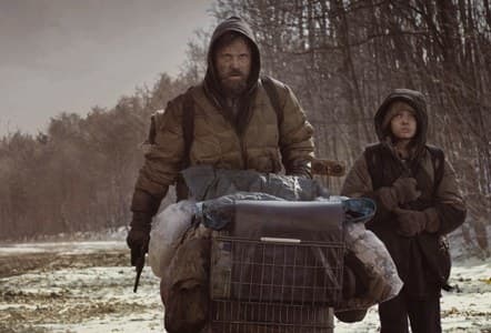 Mortensen (left) and Smit-McPhee (right) carry the film with performances that bring the film's apocalyptic tone worryingly to life.