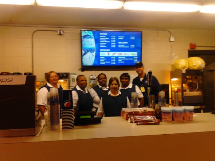 Concession stand in 2014 at former Lexington Convention Center, now known as Central Bank Center.