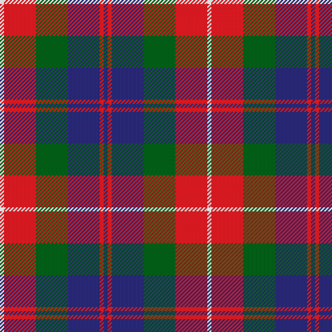The Clan Frazer of Lovat tartan. Tartan was outlawed for being a Jacobite or Stuart sympathiser's custom.