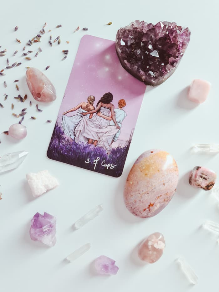 The Suit of Cups is about joining forces, relationships, and communion. It's about our emotions and how we use them.