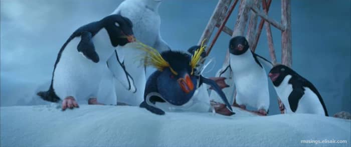 Lovelace (centre) is one of a number of roles voiced by Robin Williams who, predictably, steals the show with consummate ease.