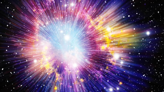Scientists believe that this present Era started with a big bang, that created heaven as we can see it today, including the solar system and the planets. The planets most likely were very hot, so, after our planet earth cooled down, life started.