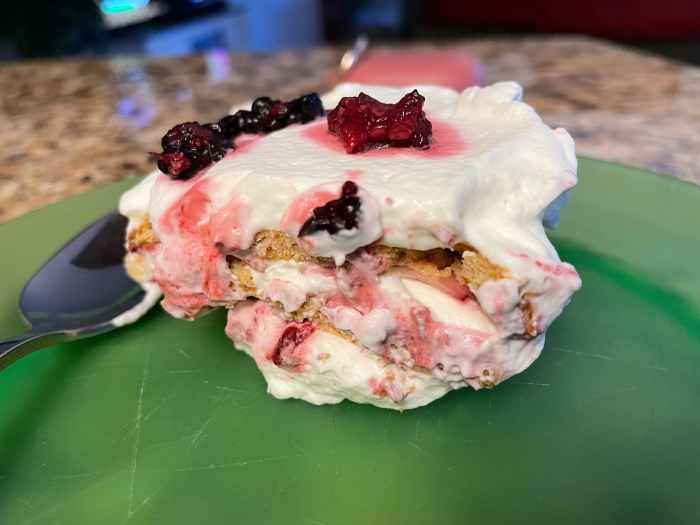Quick and Easy Ice Box Cake With Mixed Berries Delishably