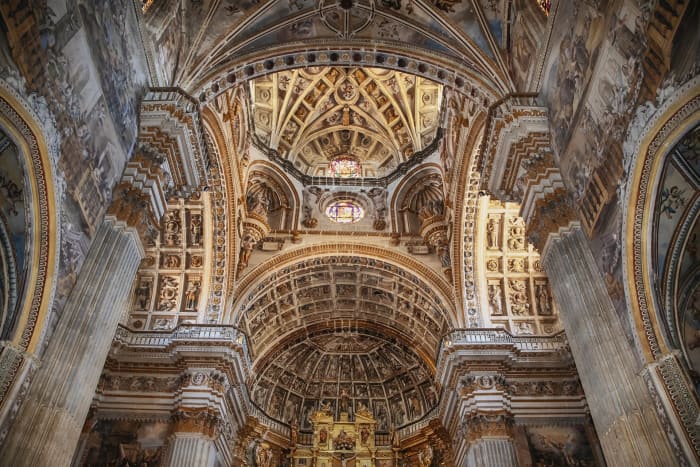 Monumental and esthetically elaborate impressiveness of churches has a hypnotic effect on those whose suggestibility is ready for the whole religious package.
