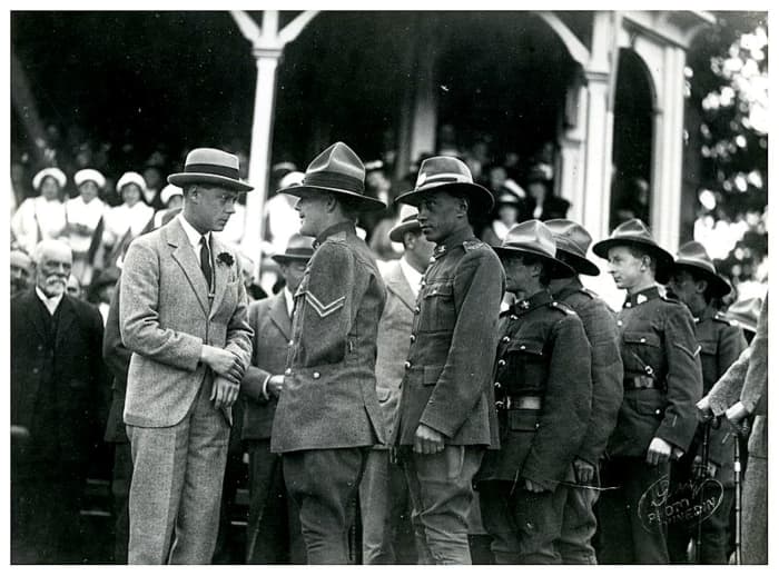 Please don't over-shake the royal hand. It gets sore Edward VIII shown when he was Prince of Wales, 1920.