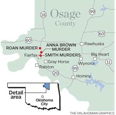 Detail Map of Osage Murders