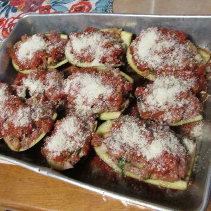 Eggplant Stuffed With Beef and Salsa - Delishably