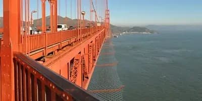 Anti-Suicide Nets are Being Installed about 20 Feet Below the Bridge and will extend Outwards 20 Feet