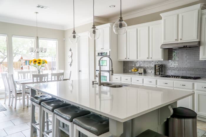 When putting a house on the market, you want your rooms to be clean and clutter-free. A dirty house has a harder time getting sold.