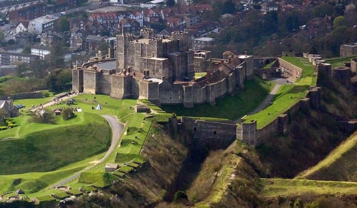 Dover Castle, Kent is the largest castle in England. It was a key defensive fortress in 12th and 13th centuries.