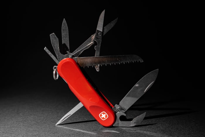 When choosing Swiss Army knives for the women on your list, think about their hobbies and tool-using behavior.