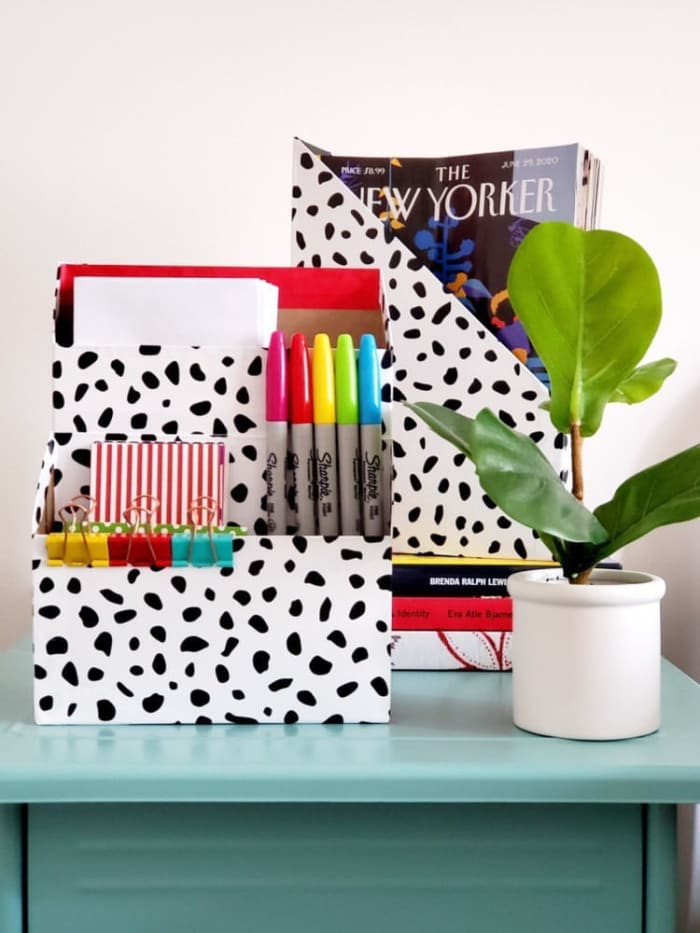 Just about any food box can be used to create all kinds of practical and artistic thing in your home.
