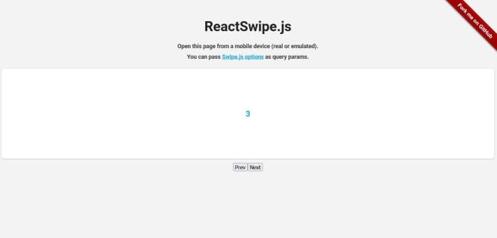 A demo of the React Swipe library in action! With this library, you can swipe through each of the slides and incorporate your own images to create an image slider.
