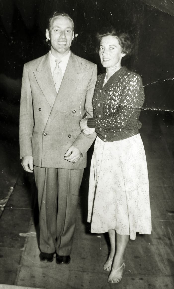 Mum and dad in their youth - mum once told me this was soon after their bad car accident when she was recuperating and had lost a lot of weight.