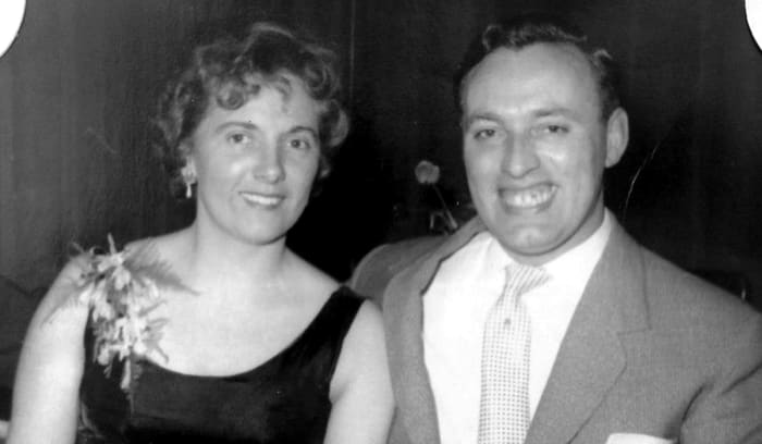 Mum and dad at a party in the 1960s. They were sometimes mistaken for the singers Pearl Carr and Teddy Johnson (pictured below) which caused them great amusement!