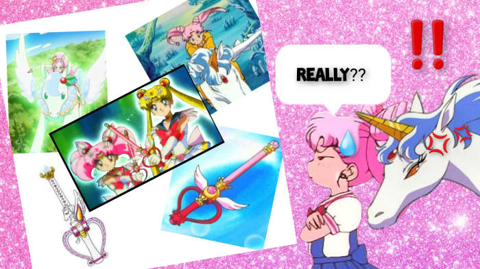 In "Smile PreCure!" you can actually see Pegasus from "Sailor Moon SuperS" in the attack and engraved onto actual weapons.