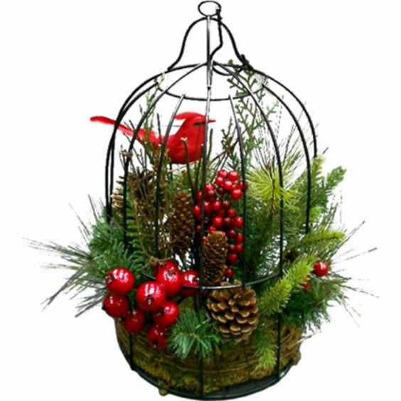 35+ Awesome DIY Christmas Hanging Basket Ideas to Make Your Outdoors