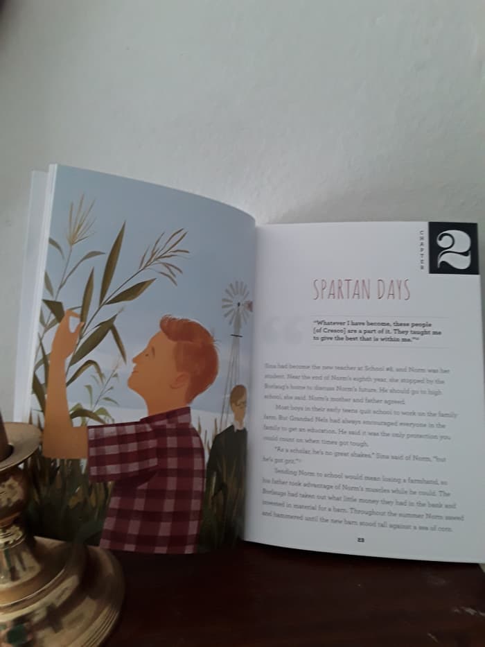 Norman studied wheat to learn to grow better crops