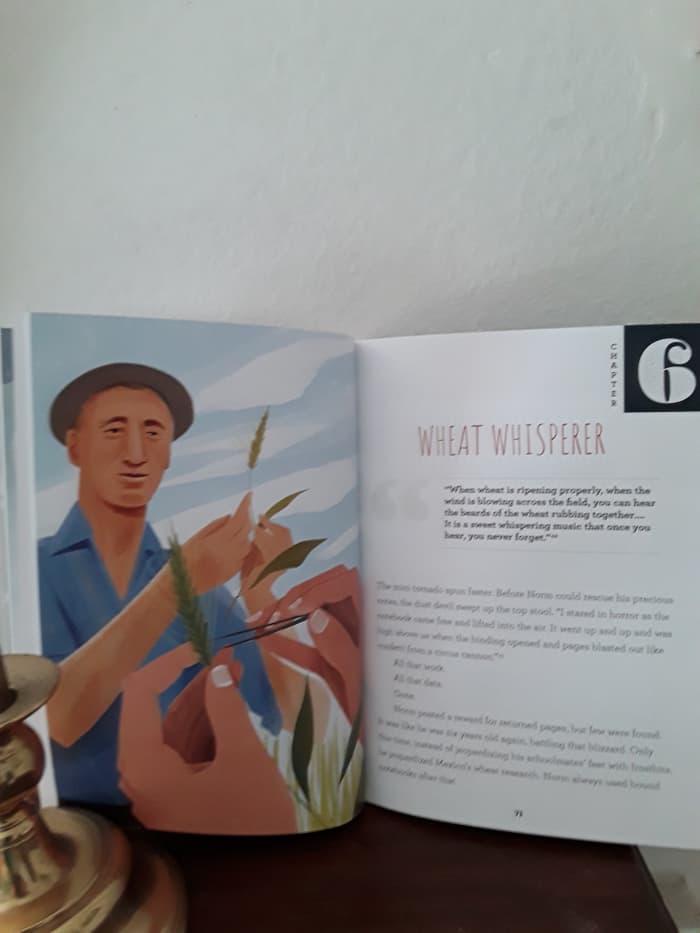 Borlaug's work with wheat was a huge contribution to helping with world hunger
