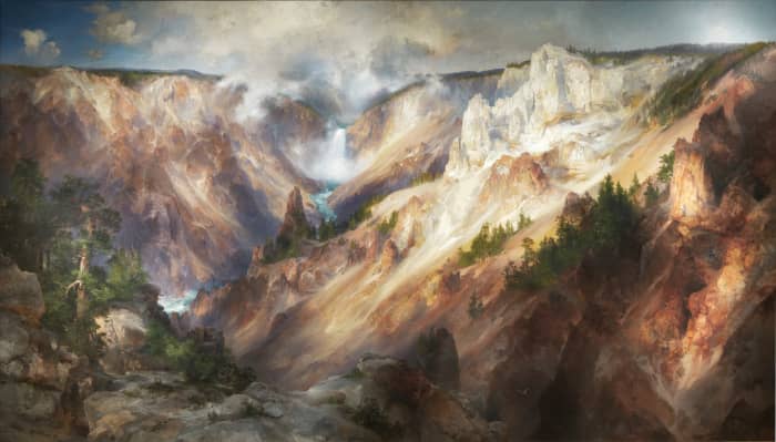 Thomas Moran, The Grand Canyon of the Yellowstone, 1893-1901 In the collection of the Smithsonian Museum of American Art.