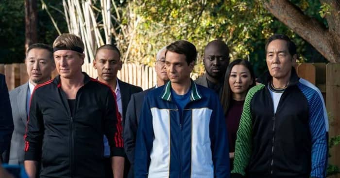 Daniel LaRusso (Ralph Macchio), Johnny Lawrence (William Zabka) and Chozen Toguchi (Yuji Okumoto) join forces to take down billionaire karate villain Terry Silver in Cobra Kai Season Five now streaming on Netflix