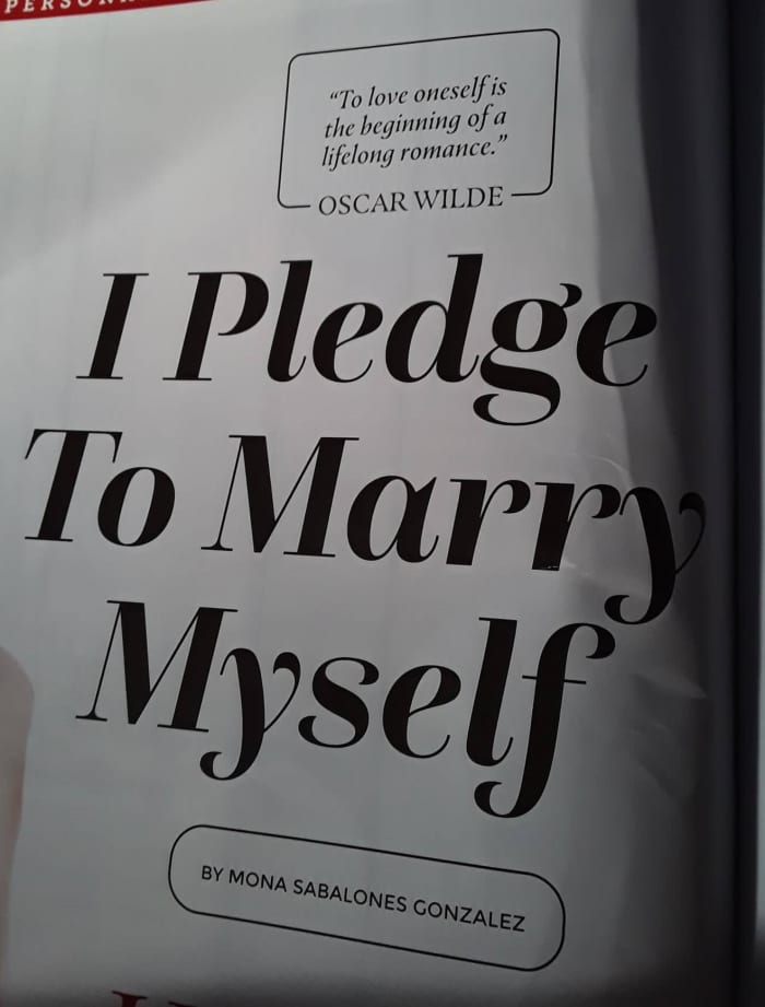 Sologamy I Pledge To Marry Myself” Hubpages