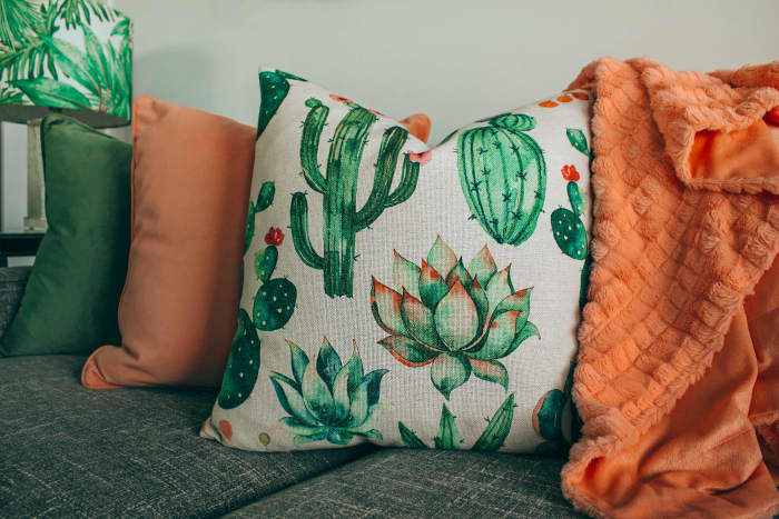 For the Goat Zodiac, I recommend adding accents to rooms that are whimsical. One of the easiest ways to do this is to add pillows with fun patterns.