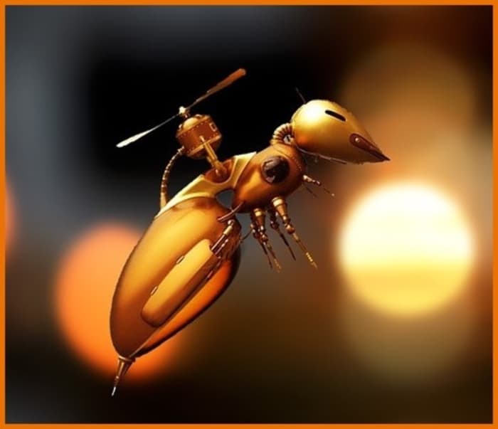 In our experience drone insects and other mechanical creatures are not nearly as easily identified as this.