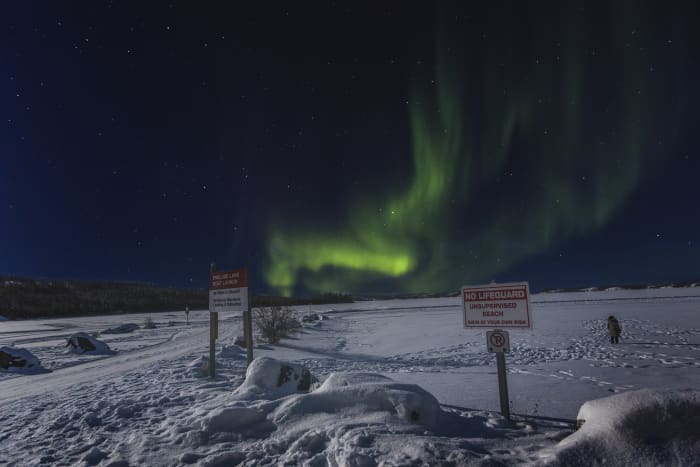 Prelude Lake is a lake located east of Yellowknife, where an ice road opens during winter.