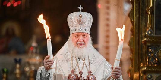 Strange things happen, Russian Orthodox Church Patriarch Kirill I conducts Easter service at the Christ the Savior Cathedral in Moscow, on April 24, 2022. Today he is siding with Putin, when I believe that religions should not take sides in wars.