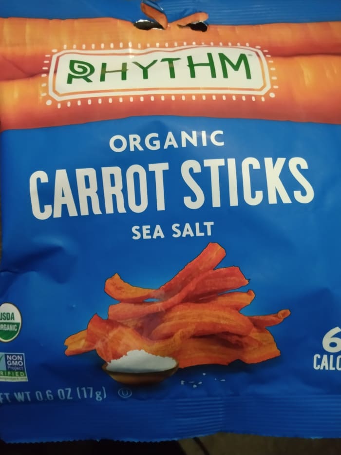 Review of Rhythm Organic Carrot Sticks Snack Delishably