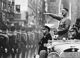 Adolf Hitler, 20 April 1889- 30 April 1945. Dictator of Germany in the second world war, which caused so many deaths and he also ordered the holocaust of the Jews.