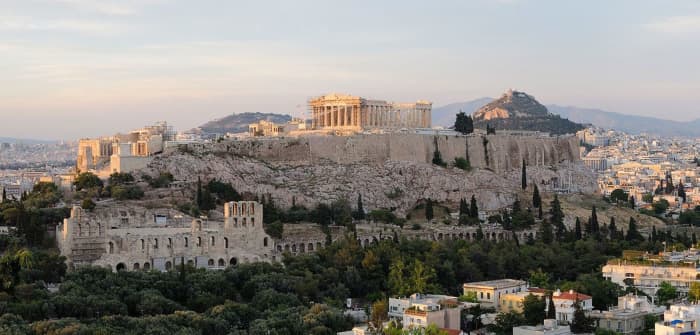 The Acropolis in Athens. The Greeks gave us more than exceptional history and architecture; we use words of Greek origin every day like architecture.