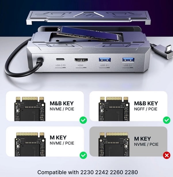 JSAUX’s M.2 Docking Station For Steam Deck Improves The Gaming Fun ...