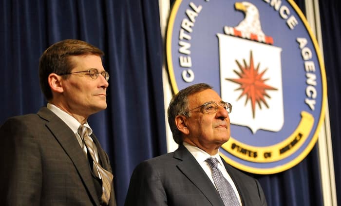 The CIA works closely with the U.S. military and political establishment. Leon Panetta (right) was CIA Director prior to becoming Secretary of Defense.