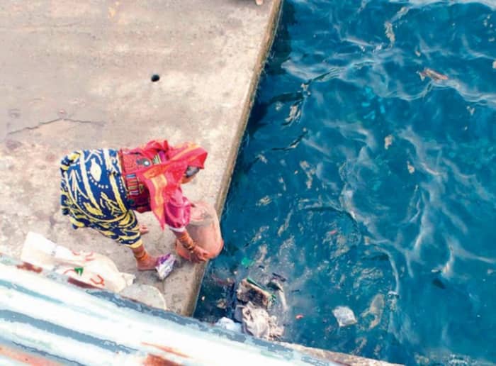 The old disposal way of throwing trash into the ocean is still used today. One problem: The trash comes back.