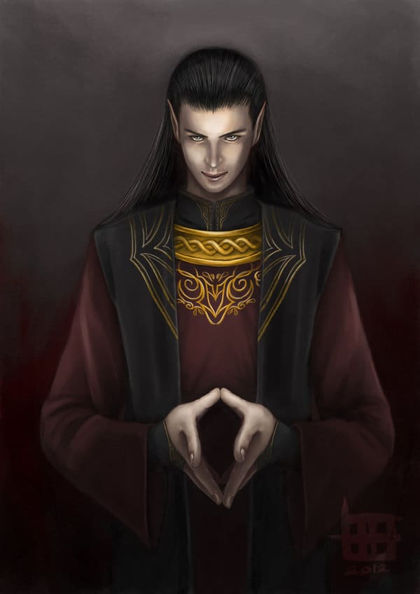 Sauron as Annatar, the Lord of Gifts in Tolkien's lore. Artwork by Alaïs.