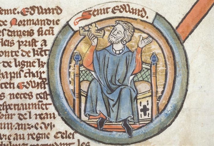 Eadward was beatified centuries after his death for the 'miracles' that happened at his tomb, of people being cured of disease and blindness amongst other afflictions