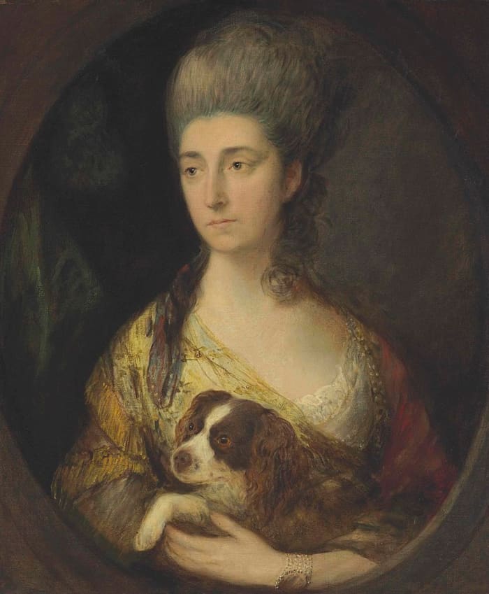Lady Mary Shirley nee Meredith later Lady Frederick Campbell. Portrait by Thomas Gainsborough